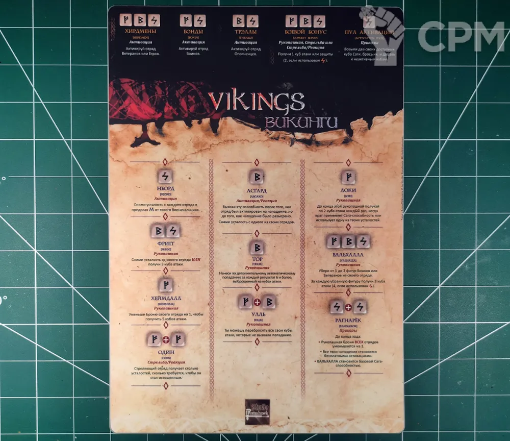 Saga Vikings Board - Свободный Рынок Миниатюр