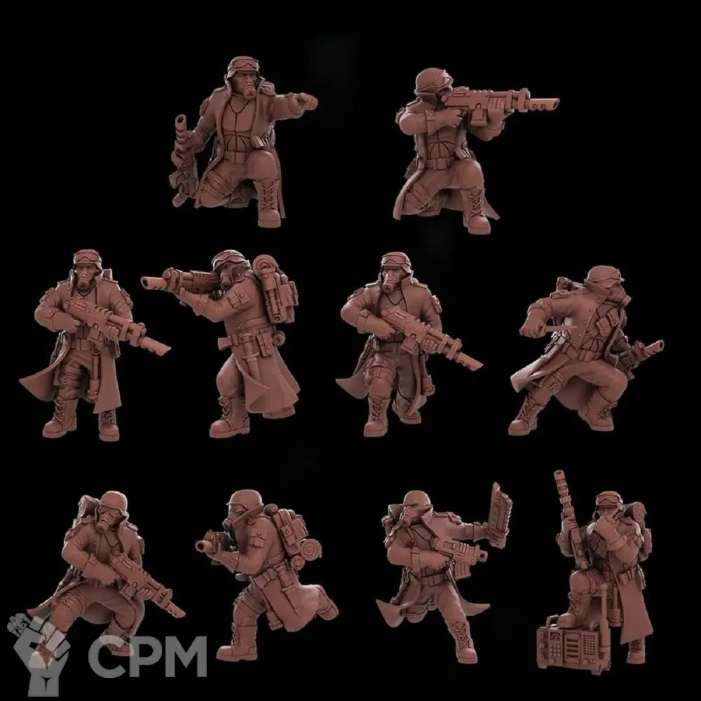 Armageddon Steel Legion Infantry Squad - Свободный Рынок Миниатюр