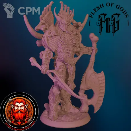 Описание картинки Костяной рыцарь от Falgrim's_shop по цене 420руб | Свободный Рынок Миниатюр - СРМ