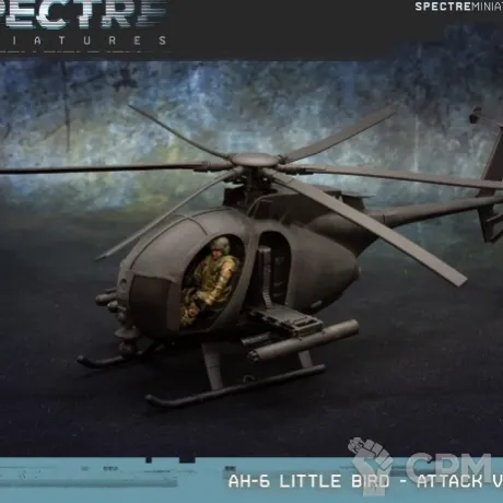 Описание картинки MH-6 Little bird от Wardog Workshop по цене 2 500руб | Свободный Рынок Миниатюр - СРМ