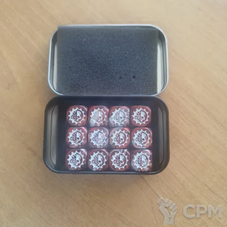 Описание картинки Mechanicum Dice Set (12 Штук) от Marathon Shoki по цене 100руб | Свободный Рынок Миниатюр - СРМ