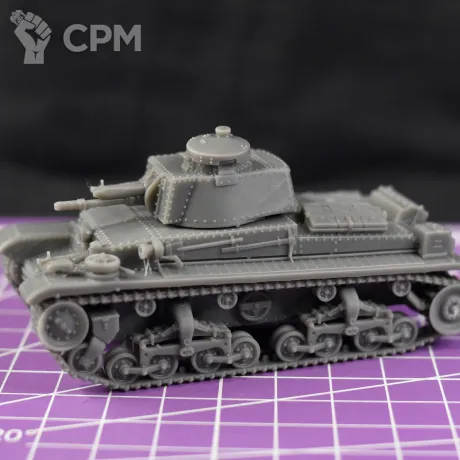 Описание картинки Немецкий легкий танк Pz.35(t) / масштаб 1:56 / 28мм от DModels по цене 850руб | Свободный Рынок Миниатюр - СРМ
