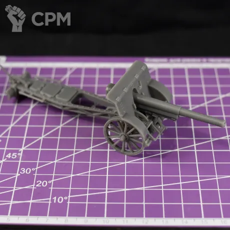 Описание картинки Тяжелое полевое орудие Cannone da 104/32 / масштаб 1:56 / 28мм от DModels по цене 490руб | Свободный Рынок Миниатюр - СРМ