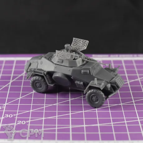 Описание картинки Немецкий бронеавтомобиль Sd.Kfz 222 (версия DAK) / масштаб 1:56 / 28мм от DModels по цене 670руб | Свободный Рынок Миниатюр - СРМ