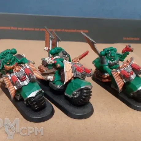 Описание картинки Space marine Bikes (Dark Vengeance) от Xero по цене 1 400руб | Свободный Рынок Миниатюр - СРМ