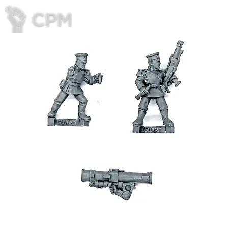 Описание картинки Mordian Iron Guard Missile Launcher Team от Red Rooster по цене 677руб | Свободный Рынок Миниатюр - СРМ