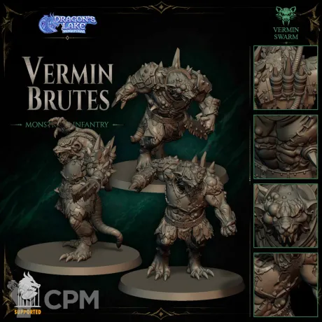 Описание картинки Vermin Brutes от Manufactorum76 по цене 1 000руб | Свободный Рынок Миниатюр - СРМ