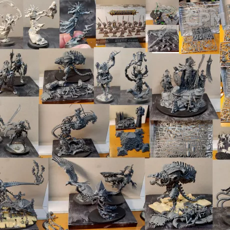 Описание картинки Ossiarch bonereapers army (оригинал) от  по цене 45 000руб | Свободный Рынок Миниатюр - СРМ