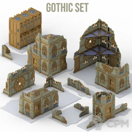 Описание картинки Готический собор\Gothic Ruins set от WebWay 3D по цене 10 000руб | Свободный Рынок Миниатюр - СРМ