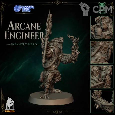 Описание картинки Arcane Engineer от Manufactorum76 по цене 160руб | Свободный Рынок Миниатюр - СРМ
