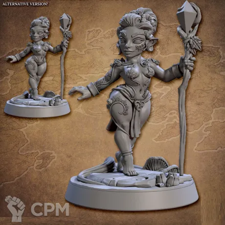 Описание картинки Fantasy Pin-up. Девушка Лурген от Подземный человек по цене 320руб | Свободный Рынок Миниатюр - СРМ