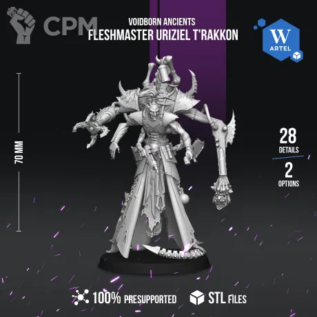 Описание картинки Fleshmaster-Uriziel-T'Rakkon от WebWay 3D по цене 650руб | Свободный Рынок Миниатюр - СРМ