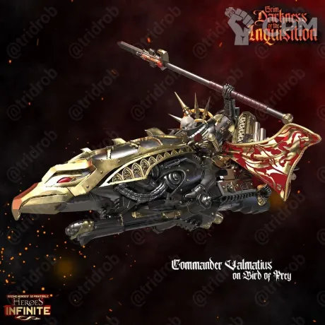 Описание картинки Black Templars Capitan on Bike от MrMetalHorror по цене 550руб | Свободный Рынок Миниатюр - СРМ