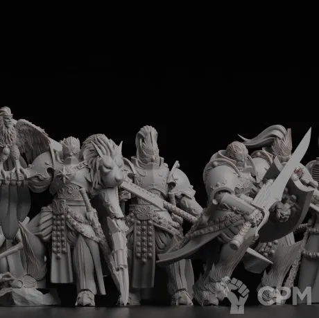 Описание картинки Custodian Guard - альт (отряд 5 моделей) от Магазин Альфария по цене 1 100руб | Свободный Рынок Миниатюр - СРМ
