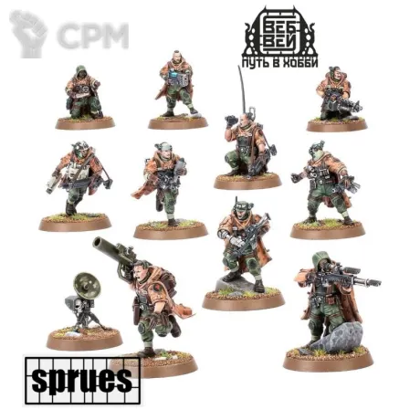 Описание картинки Cadian Spectre Squad (3 литника) от WebWay по цене 2 530руб | Свободный Рынок Миниатюр - СРМ