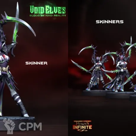 Описание картинки Dark Elves/Skinners от Barduck Miniatures по цене 989руб | Свободный Рынок Миниатюр - СРМ