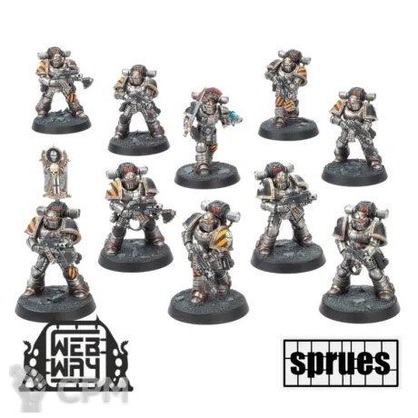 Описание картинки MKII Tactical Squad (10шт) (3 литника) от WebWay по цене 2 365руб | Свободный Рынок Миниатюр - СРМ
