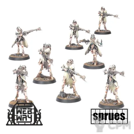 Описание картинки Skitarii Battle-Pilgrym Corpus (8шт) (2 литника) от WebWay по цене 1 980руб | Свободный Рынок Миниатюр - СРМ