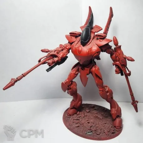 Описание картинки Wraithknight with heavy wraithcannons and scatter lasers, оригинал в грунте от Shamkin по цене 12 000руб | Свободный Рынок Миниатюр - СРМ