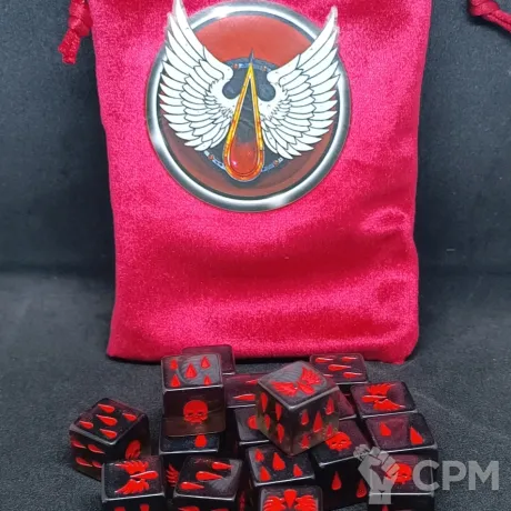 Описание картинки Blood Angels DICE  Кубы Кровавых Ангелов от Fle94 по цене 2 800руб | Свободный Рынок Миниатюр - СРМ