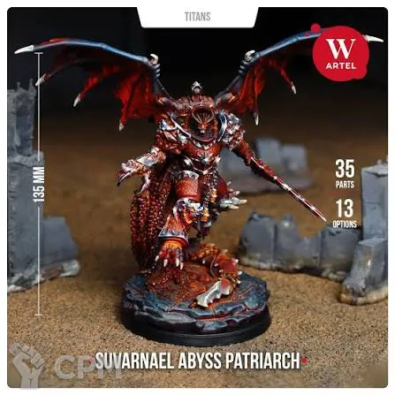Описание картинки Suvarnael Abyss Patriarch (Лоргар Демон Принц) от Лоялист по цене 4 500руб | Свободный Рынок Миниатюр - СРМ