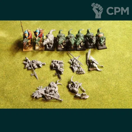 Описание картинки Lizardman army от Yrgo по цене 40 000руб | Свободный Рынок Миниатюр - СРМ