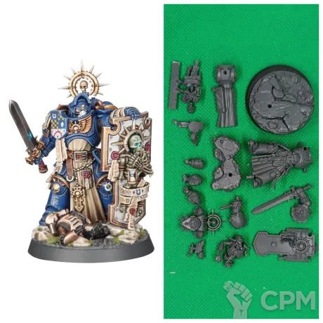 Описание картинки Captain with Relic Shield, оригинал от Templar Forge по цене 100руб | Свободный Рынок Миниатюр - СРМ