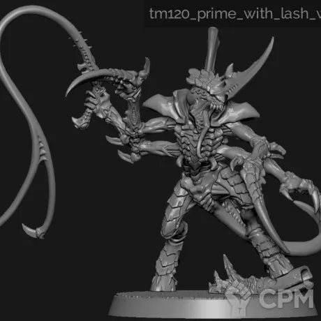 Описание картинки Tyranid Prime with Lash Whip от PlasticShop по цене 150руб | Свободный Рынок Миниатюр - СРМ