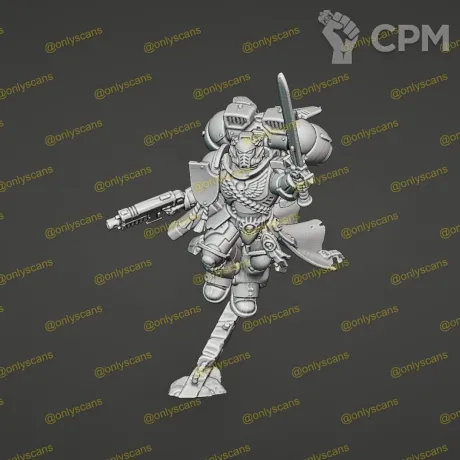 Описание картинки Captain with Jump Pack от PlasticShop по цене 200руб | Свободный Рынок Миниатюр - СРМ