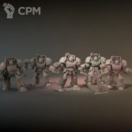Описание картинки Terminator Squad 6шт от PlasticShop по цене 500руб | Свободный Рынок Миниатюр - СРМ