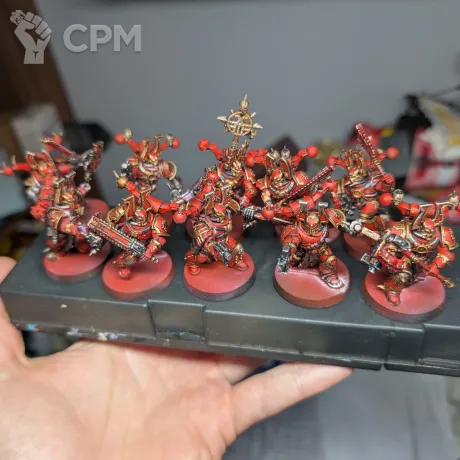 Описание картинки Khorne Berserkers от Droger по цене 3 000руб | Свободный Рынок Миниатюр - СРМ