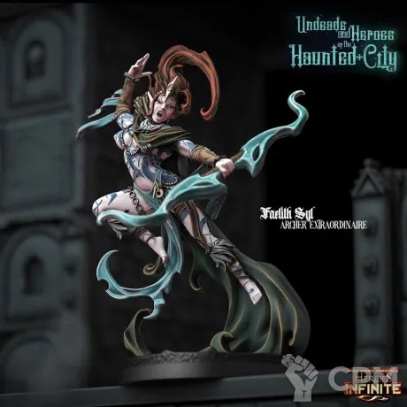 Описание картинки Faelith Syl Archer Extraordinaire от Brutality по цене 400руб | Свободный Рынок Миниатюр - СРМ