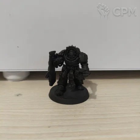 Описание картинки Chaplain in Terminator Armour (капелан в терминаторском доспехи) от Saygexy  по цене 350руб | Свободный Рынок Миниатюр - СРМ