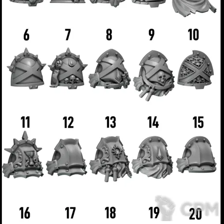 Описание картинки Shoulders pads от Brutality по цене 15руб | Свободный Рынок Миниатюр - СРМ