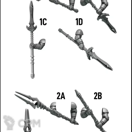 Описание картинки Two handed spears от Brutality по цене 65руб | Свободный Рынок Миниатюр - СРМ