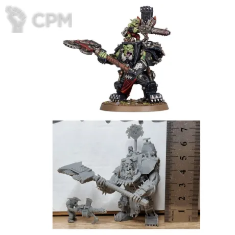 Описание картинки Warboss in Mega Armour от Brutality по цене 600руб | Свободный Рынок Миниатюр - СРМ