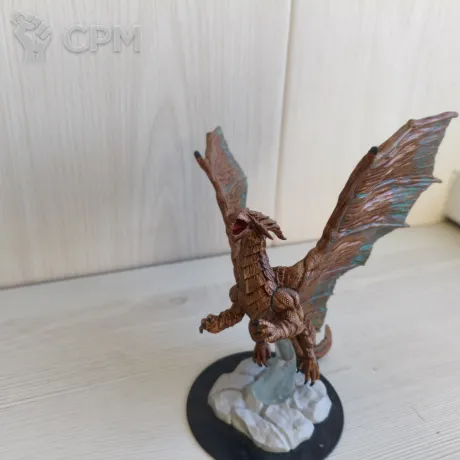 Описание картинки Nolzur's Young Copper Dragon от Skinrender по цене 4 000руб | Свободный Рынок Миниатюр - СРМ