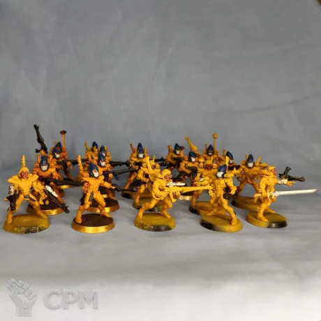 Описание картинки Eldar Guardians в игровой покраске оригиналы от artifactorum по цене 7 800руб | Свободный Рынок Миниатюр - СРМ