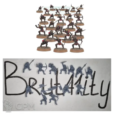 Описание картинки Moria Goblin 12 шт. от Brutality по цене 1 200руб | Свободный Рынок Миниатюр - СРМ