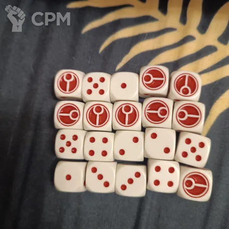 Описание картинки Tau dice set от turbodarken по цене 5 000руб | Свободный Рынок Миниатюр - СРМ