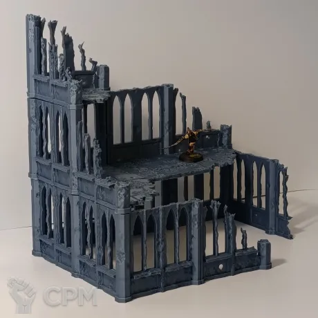 Описание картинки Руины 3 этажа от 3d_Bear по цене 1 800руб | Свободный Рынок Миниатюр - СРМ