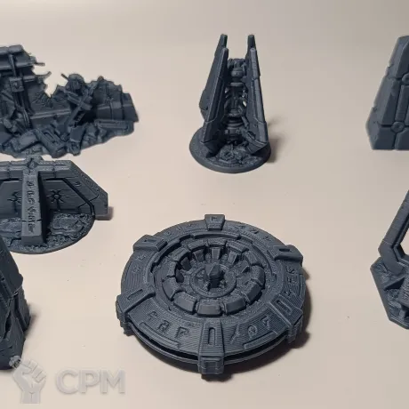 Описание картинки Necron scatter terrain от 3d_Bear по цене 1 150руб | Свободный Рынок Миниатюр - СРМ