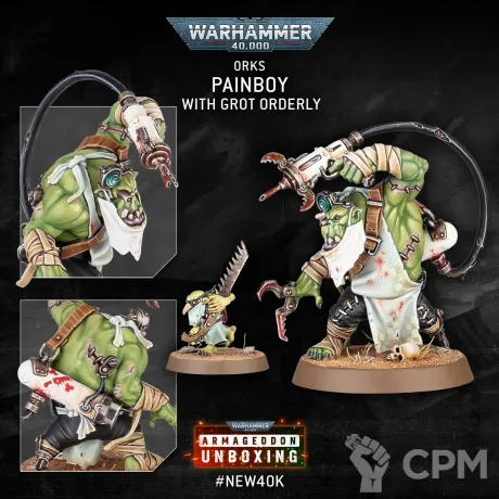 Описание картинки Orks Painboy with grot orderly от mosfet_rdson по цене 1 200руб | Свободный Рынок Миниатюр - СРМ
