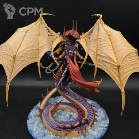 Описание картинки Fulgrim, Daemon Primarch of Slaanesh от 1.5 дюйма ярости по цене 13 000руб | Свободный Рынок Миниатюр - СРМ