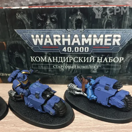 Описание картинки Space marines outriders от Grib по цене 2 500руб | Свободный Рынок Миниатюр - СРМ