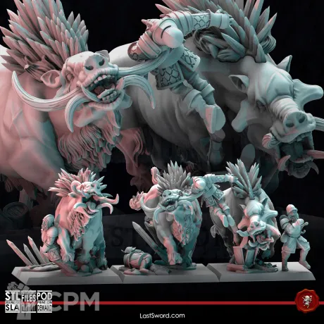 Описание картинки Goreboars от PocketSized Prints по цене 2 890руб | Свободный Рынок Миниатюр - СРМ