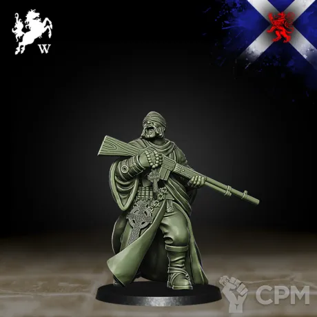 Описание картинки Highlanders - Sniper Vicar от PocketSized Prints по цене 175руб | Свободный Рынок Миниатюр - СРМ