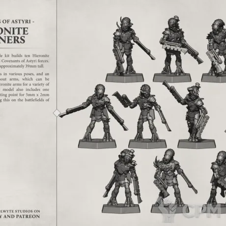Описание картинки Hieronite Raveners от PocketSized Prints по цене 1 400руб | Свободный Рынок Миниатюр - СРМ
