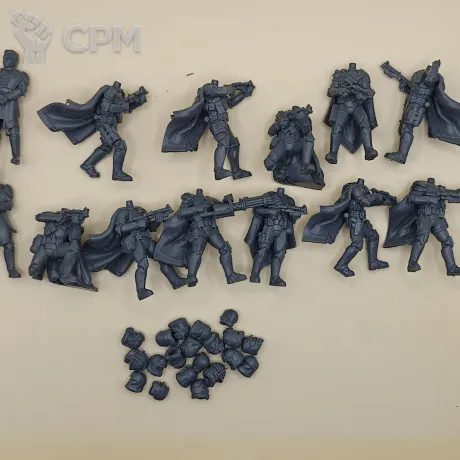 Описание картинки Jedi knight and Mudjumpers squad от PocketSized Prints по цене 500руб | Свободный Рынок Миниатюр - СРМ