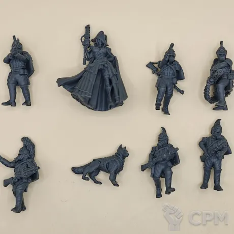 Описание картинки Rogue trader with retinue от PocketSized Prints по цене 400руб | Свободный Рынок Миниатюр - СРМ